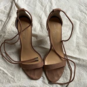 Strappy ankle lace up Heels